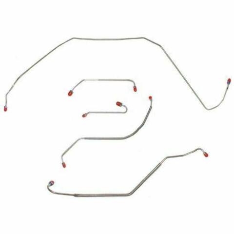 1967 Buick Skylark Front Brake Line Kit Power Disc Brakes Stainless - AKT6723SS