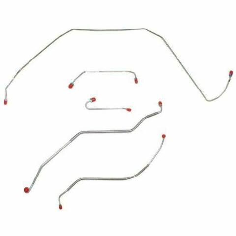 1967 Buick Skylark Front Brake Line Kit Power Disc Brakes Steel - AKT6724OM