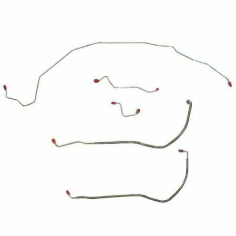 1970 Buick Skylark Front Brake Line Kit Power Disc Brakes Stainless - AKT7003SS