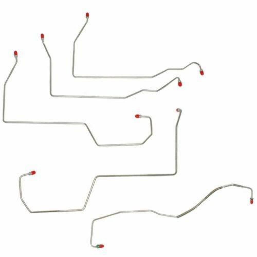 1996-1999 Buick LeSabre Front Brake Line Kit No Traction Control - AKT9301SS - Front Lines Car Part People