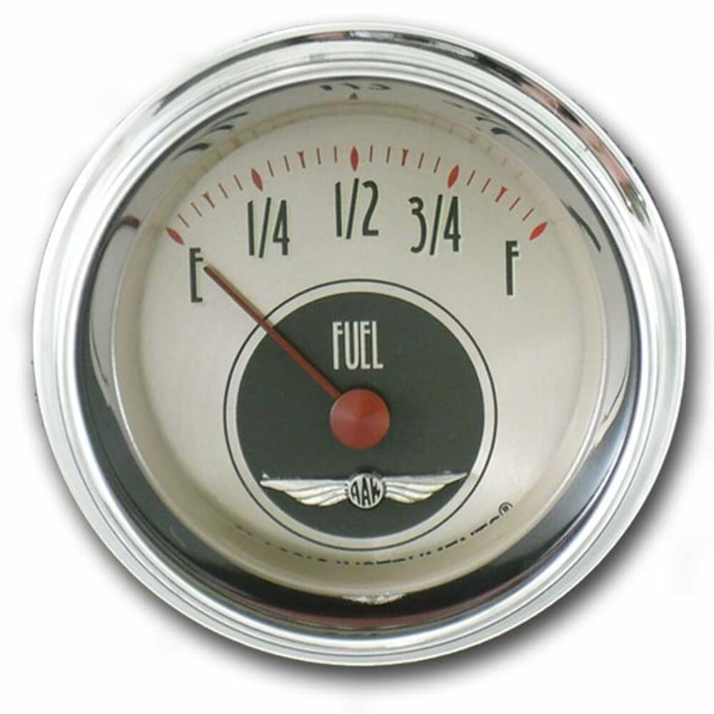 All American Nickel 2 1/8" Fuel Gauge AN09SHC