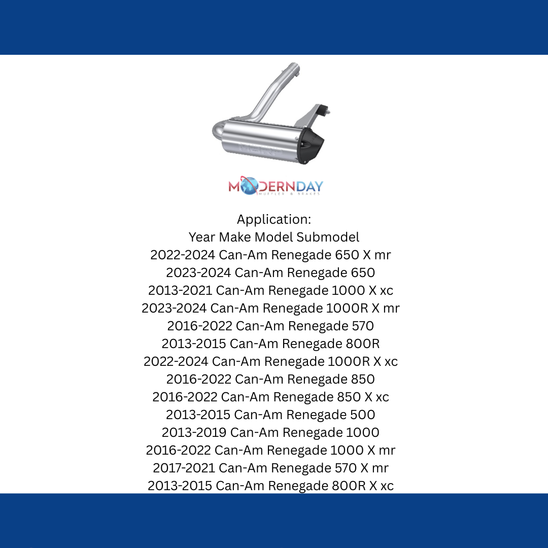 Fits 2013-2025 Can-Am Renegade 1000 Single Slip-on Muffler AT-9210PT