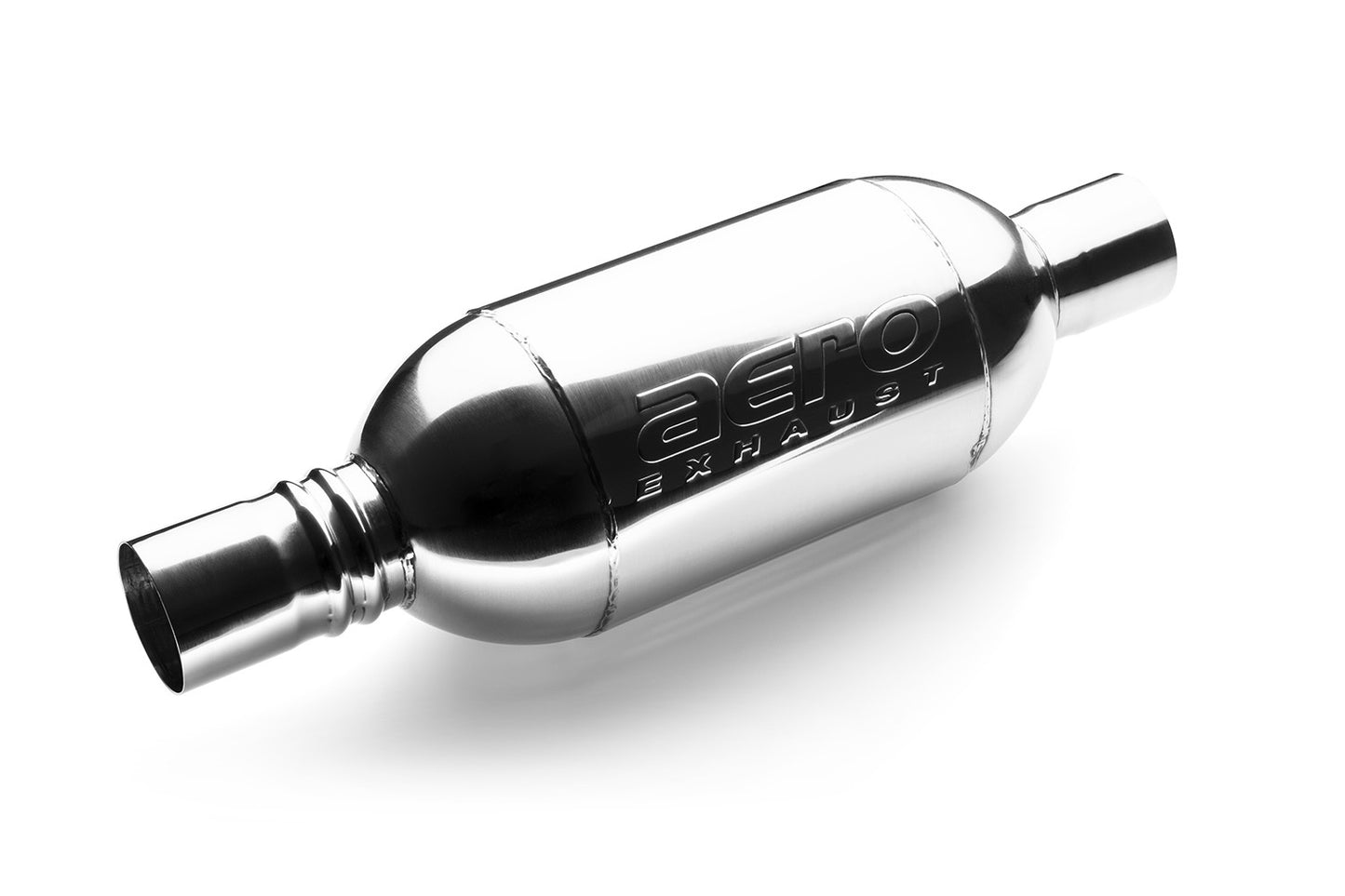 AERO Turbine Performance Muffler Polished 304 Grade Stainless-AT2525-JHPR