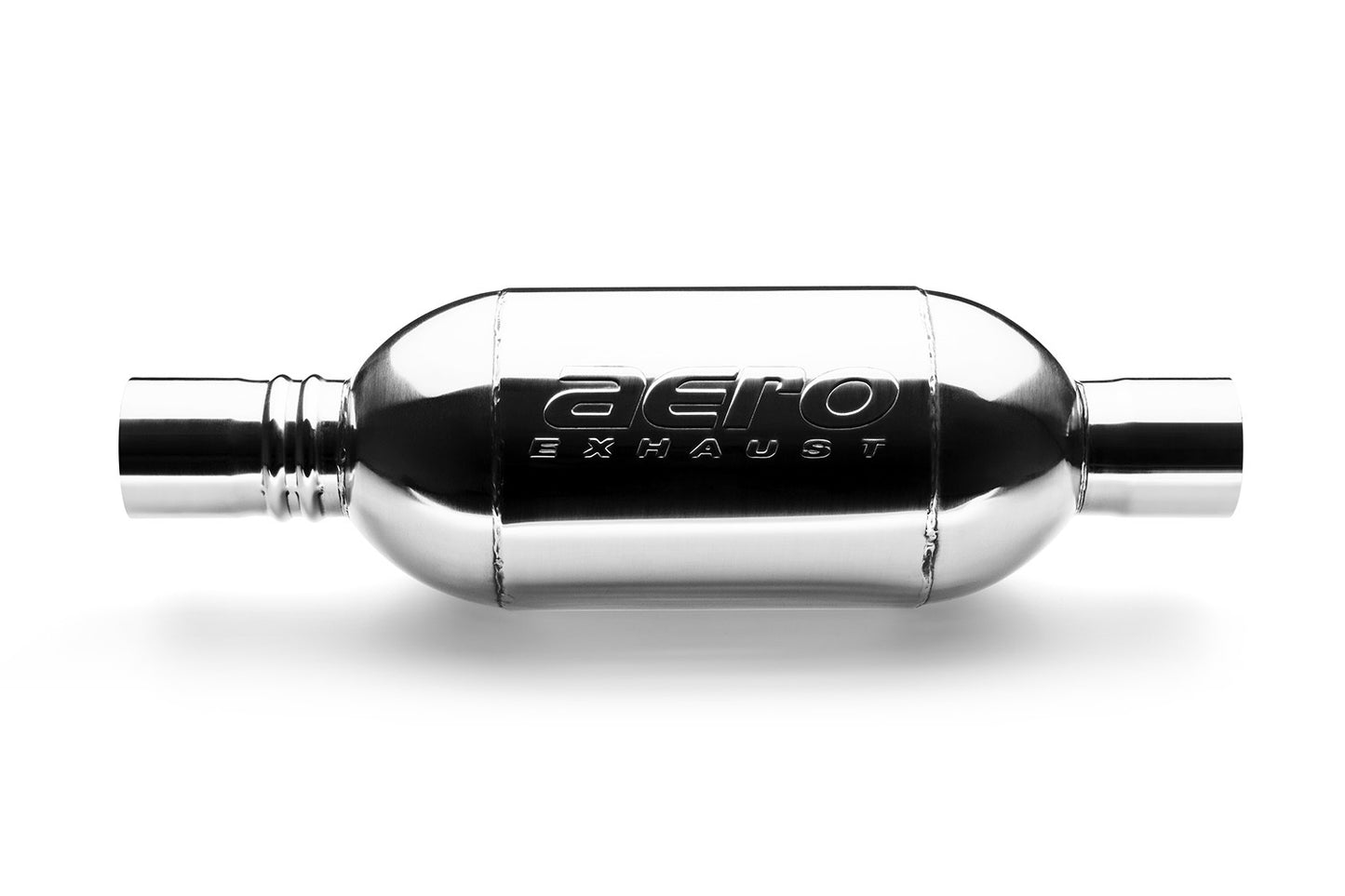 AERO Turbine Performance Muffler Polished 304 Grade Stainless-AT2525-JHPR