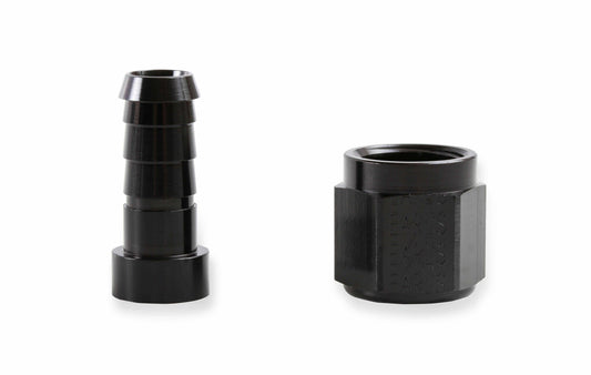 Earls Auto-Crimp Hose End - Straight - Size -10 - Black - AT700110ERL