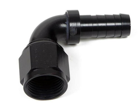 Earls Auto-Crimp Hose End - 90 Degree - Size -4 - Black - AT709104ERL
