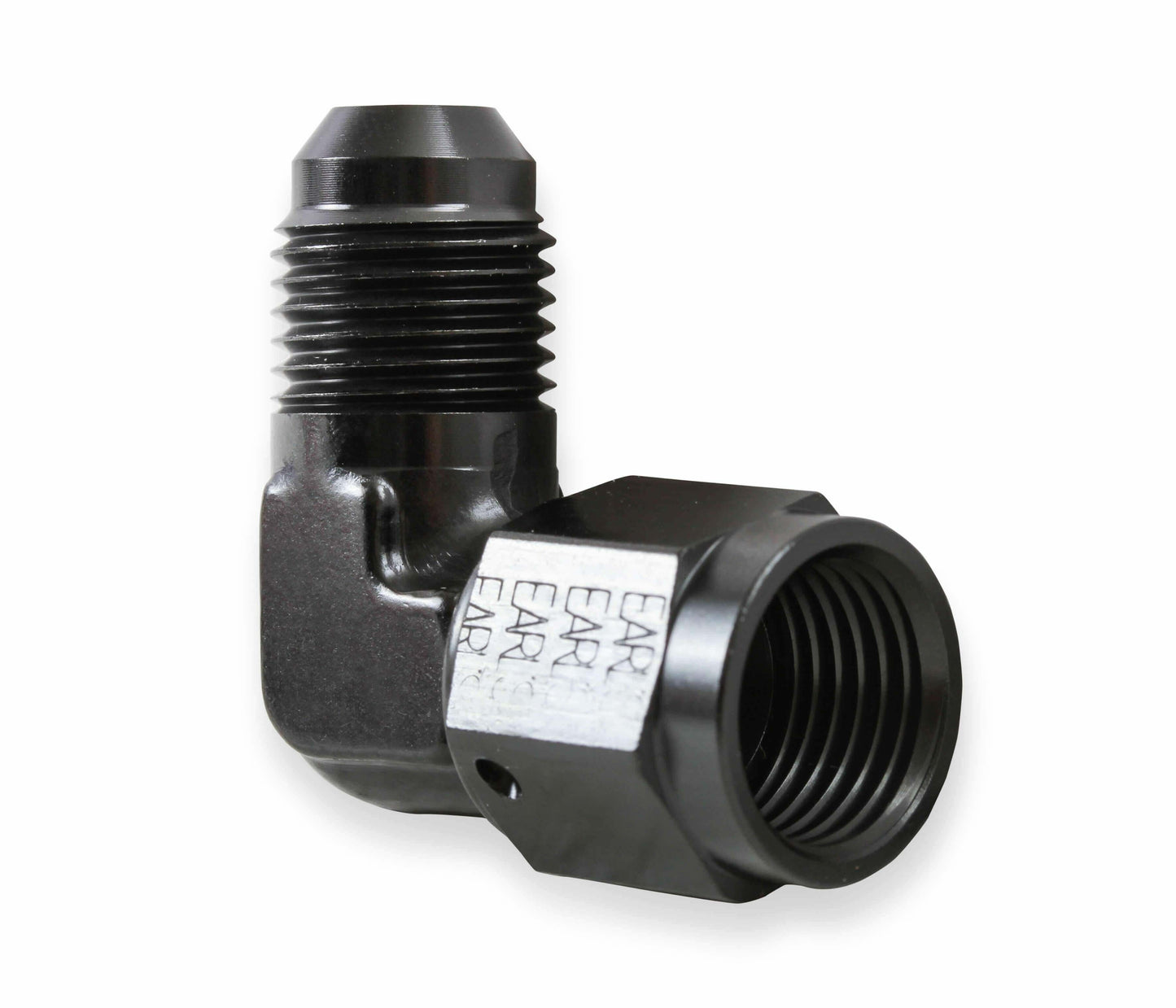 Earls 90 Degree -8 AN Male to -8 AN Female Swivel - AT921108ERL