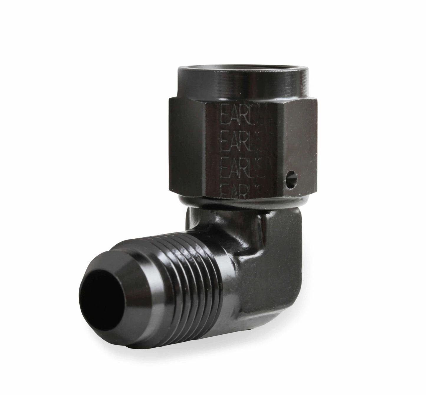 Earls 90 Degree -8 AN Male to -8 AN Female Swivel - AT921108ERL