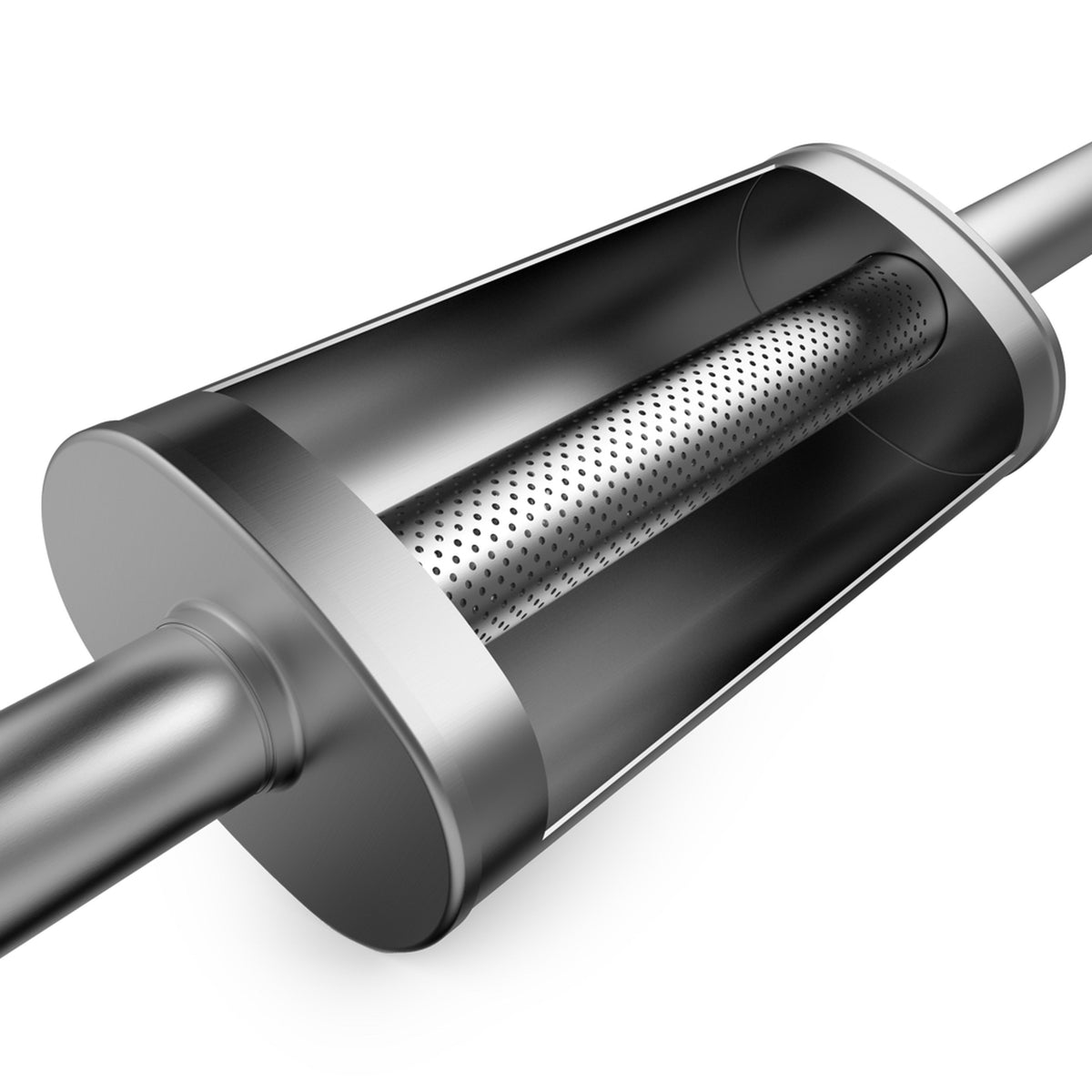 Exhaust Muffler for 3.5 X 7in. Oval Straight-Through Performance Exhaust Muffler MagnaFlow 11113