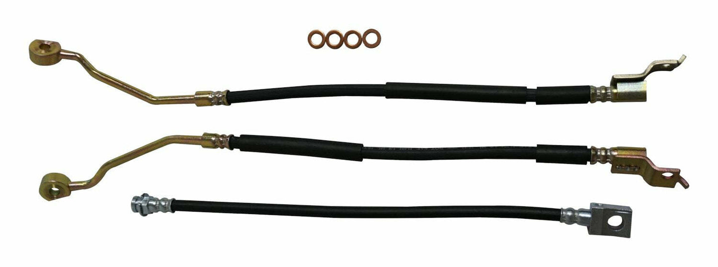 Crown Automotive - Steel Black Brake Hose Kit - BHK5