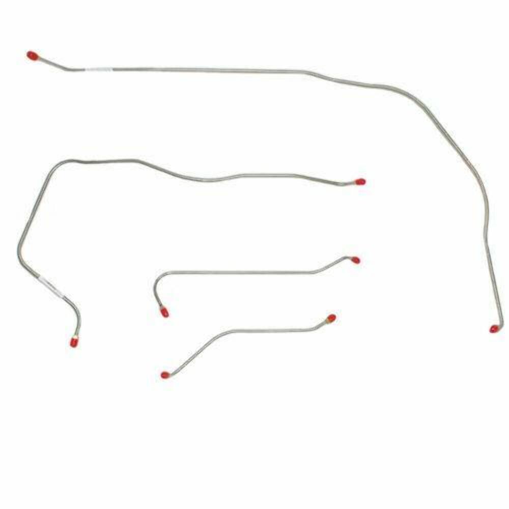 1955 Chevrolet Bel Air Front Brake Line Kit Power Disc Brakes - BKT5502SS - Front Lines Car Part People