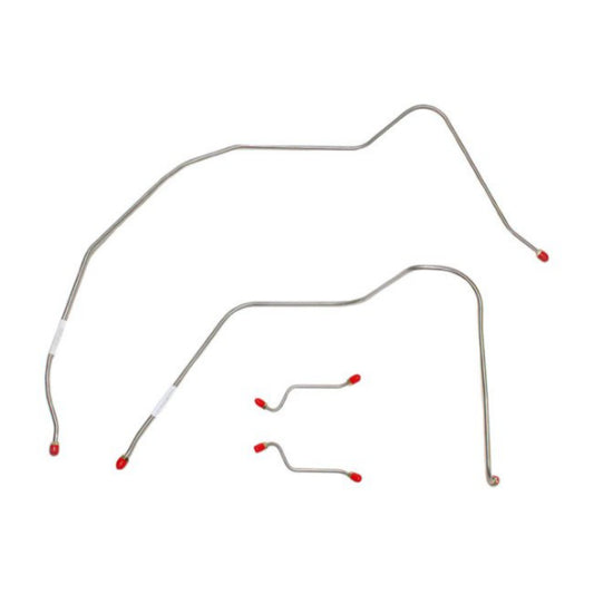 1956-57 Chevrolet Bel Air Front Brake Line Kit Power Brakes - BKT5602OM - Front Lines Car Part People