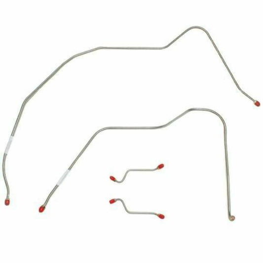 1956-57 Chevrolet Bel Air Front Brake Line Kit Power Brakes - BKT5602SS - Front Lines Car Part People