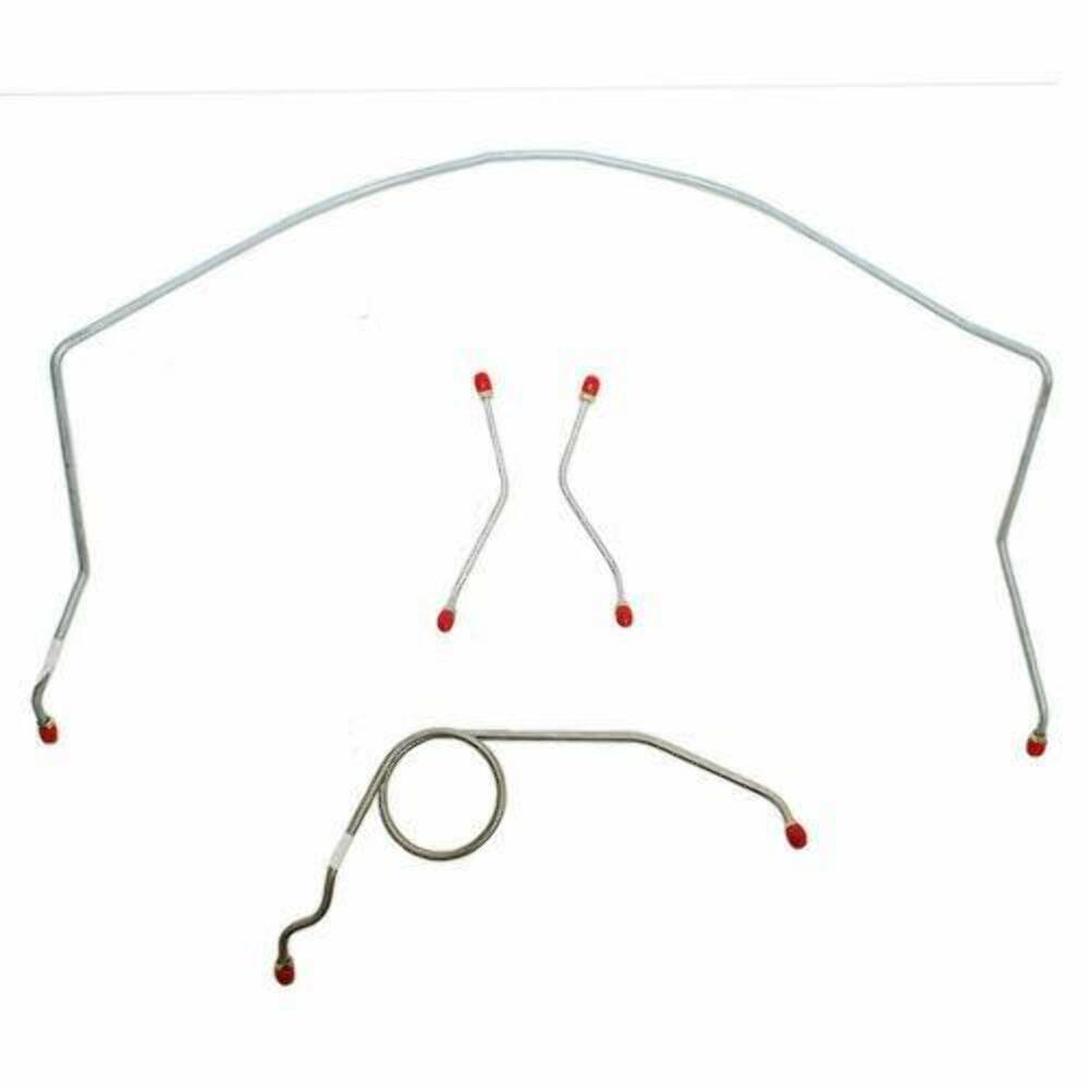 1959-61 Chevrolet Bel Air Front Brake Line Kit Power Brakes Steel - BKT5902OM - Front Lines Car Part People