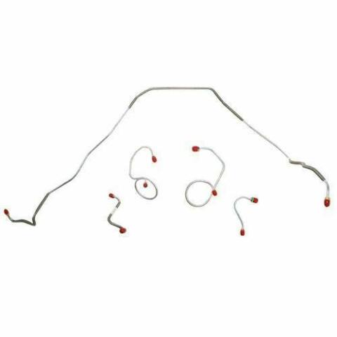 1967-68 Chevrolet Bel Air Front Brake Line Kit Power Disc Brakes - BKT6703SS