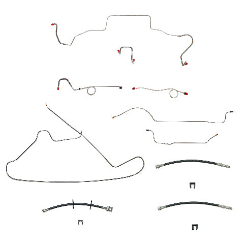 1967 Dodge Coronet Brake Line & Hose Kit - BLH100OM