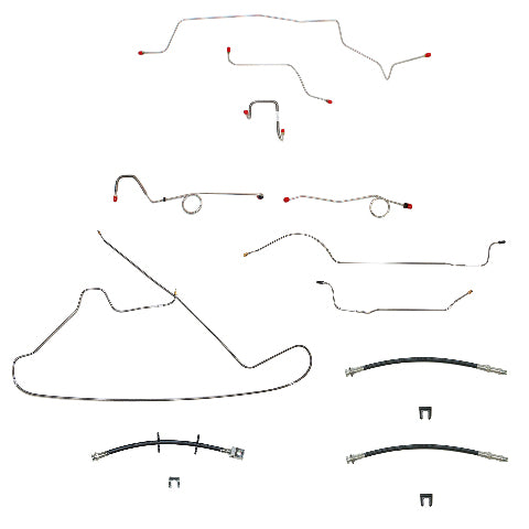 1967 Dodge Coronet Brake Line & Hose Kit - BLH101OM