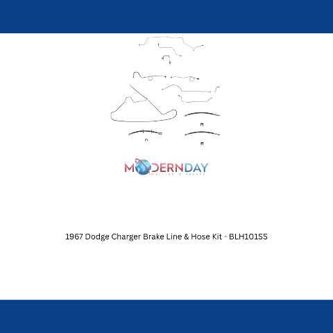 1967 Dodge Charger Brake Line & Hose Kit - BLH101SS
