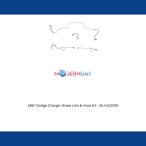 1967 Dodge Charger Brake Line & Hose Kit - BLH103OM