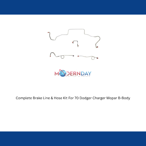Complete Brake Line & Hose Kit For 70 Dodger Charger Mopar B-Body - BLH105SS