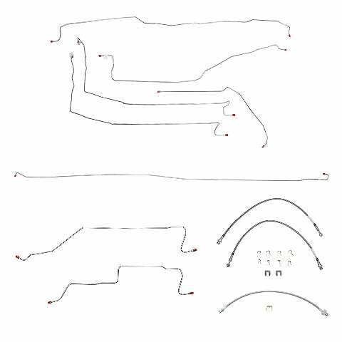 05-07 Chevrolet Silverado 1500 Brake Line and Hose Kit 4WD Ext Cab/Short Bed