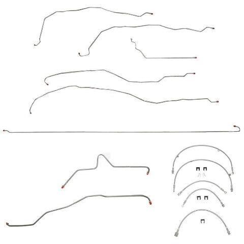 Fine Lines BLH2 - Brake Line & Hose Kit Reg Cab/Long Bed for 01-07 Chevrolet Silverado 2500HD