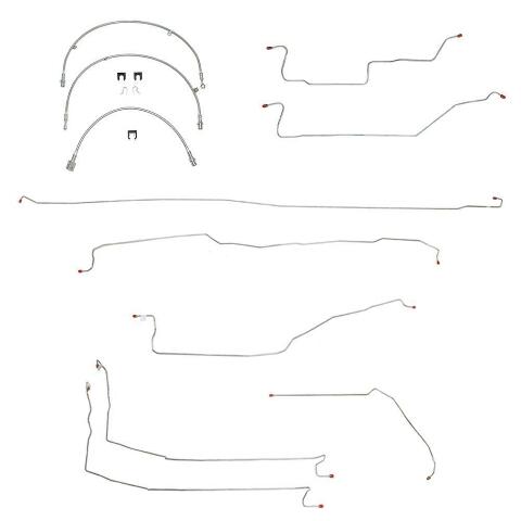 For Toyota Tundra Limited 2007-14 BrakeLine&Hose 4WD ShortBed CrewCab-BLH42-CPP