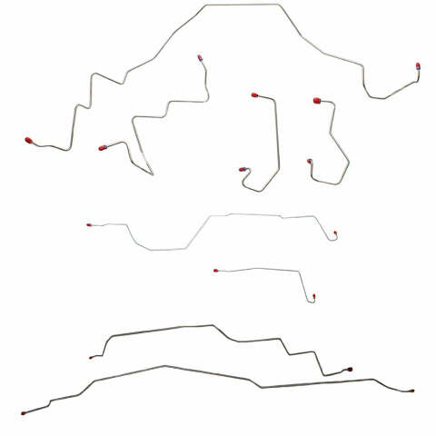For Ford F-150 Lariat 97-01 BrakeLine&Hose 4WD ShortBed ExtCab-BLH43-CPP
