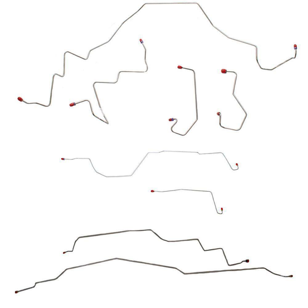 For Ford F-150 King Ranch 02-03 BrakeLine&Hose 4WD ShortBed DiscBrake-BLH49-CPP - Brake Line and Hose Kit Car Part People