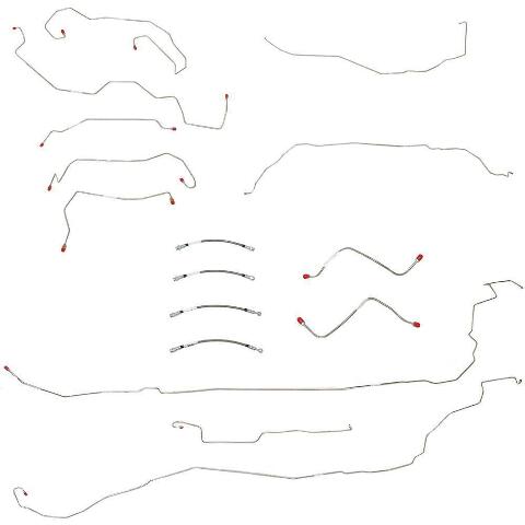 For Pontiac G5 2007-2010 Complete Brake Line & Hose Kit -BLH91-CPP