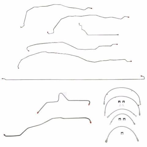 03-06 GMC Yukon 1500 Brake Line & Hose Kit 4WD No Traction Control 130 WB