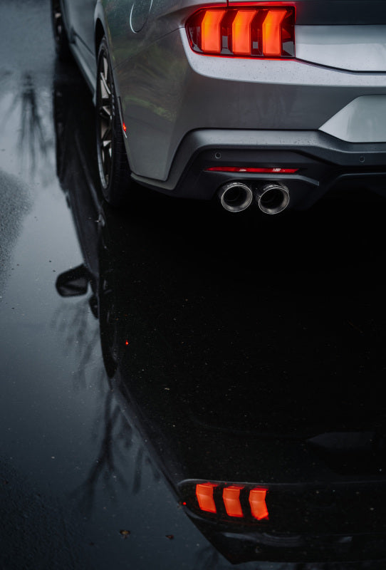 Fits 24 Ford Mustang 3" Cat Back w/Quad 4" Dual Wall Tips Race Version-S7282304