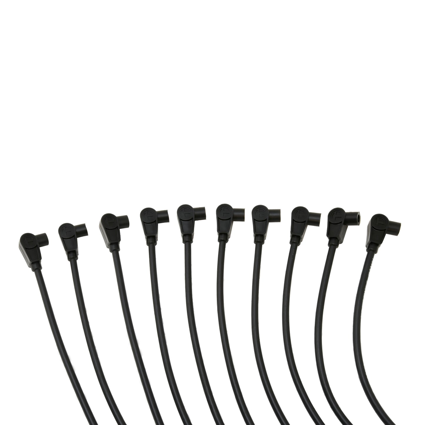 Spark Plug Wire Set Universal 8mm Silicone Spiro Pro 350 ohm/ft Black 72045