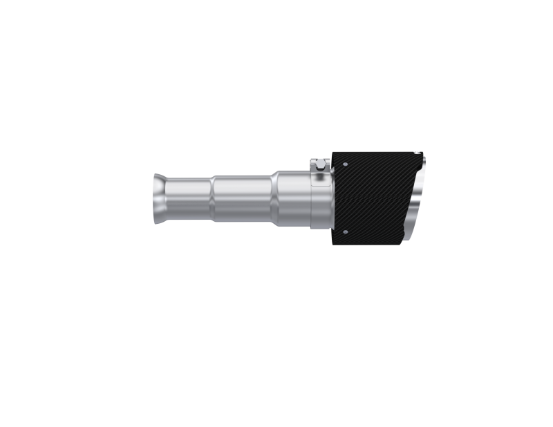 2009-10 Dodge Ram 1500 Laramie 5" OD Dual Wall Angle Cut Carbon Exhaust T5200CF