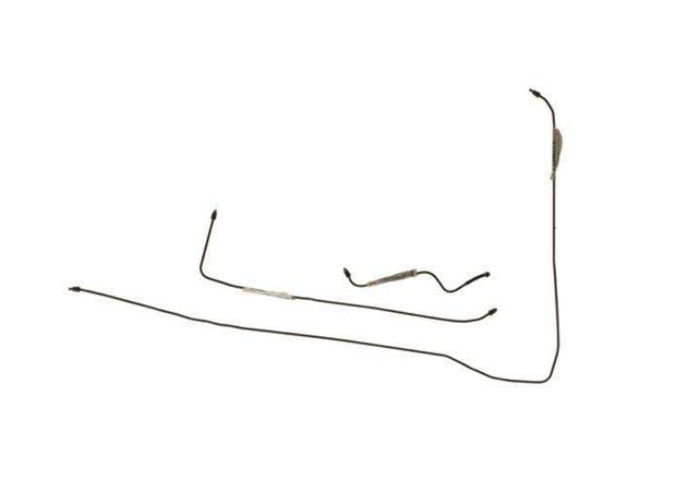 1964-67 Chevrolet El Camino Rear Air Shock Lines Stainless - CAS6401OM - Rear Lines Car Part People