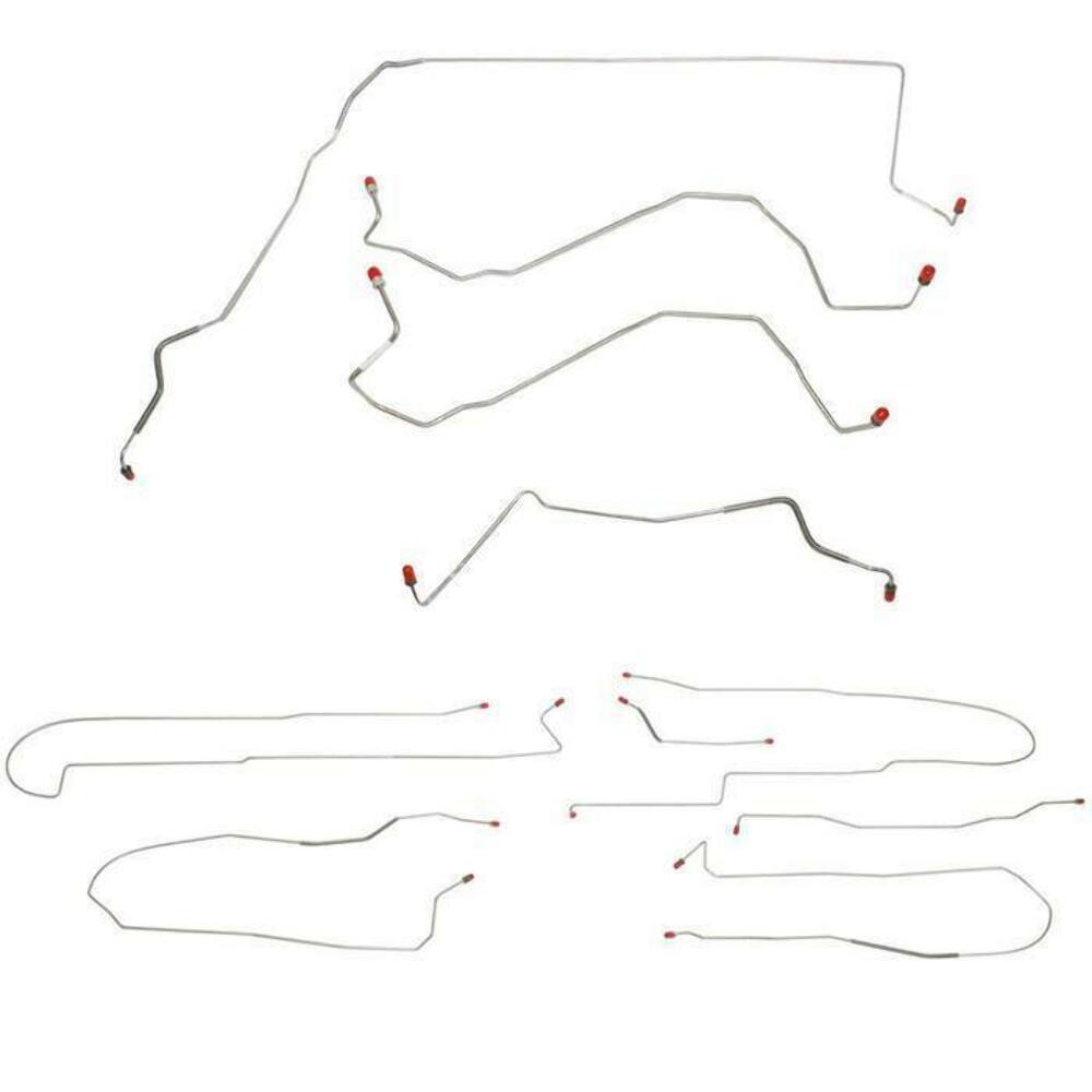 For Pontiac Bonneville 2000-2003 Complete Brake Line Kit -CBK0001SS-CPP - Complete Brake Line Kit Car Part People