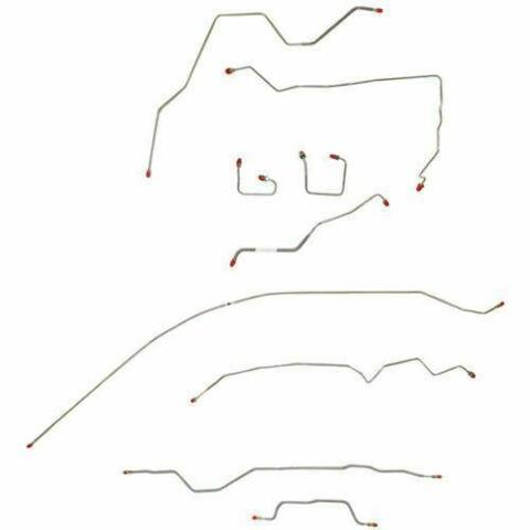 1995-2001 Jeep Cherokee Complete Brake Line Kit No ABS Steel CBK0002OM