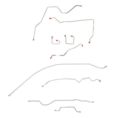 1995-2001 Jeep Cherokee Complete Brake Line Kit No ABS Stainless CBK0002SS
