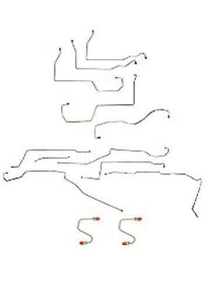 For Oldsmobile 88 1996-1999 Complete Brake Line Kit -CBK0009OM-CPP - Complete Brake Line Kit Car Part People