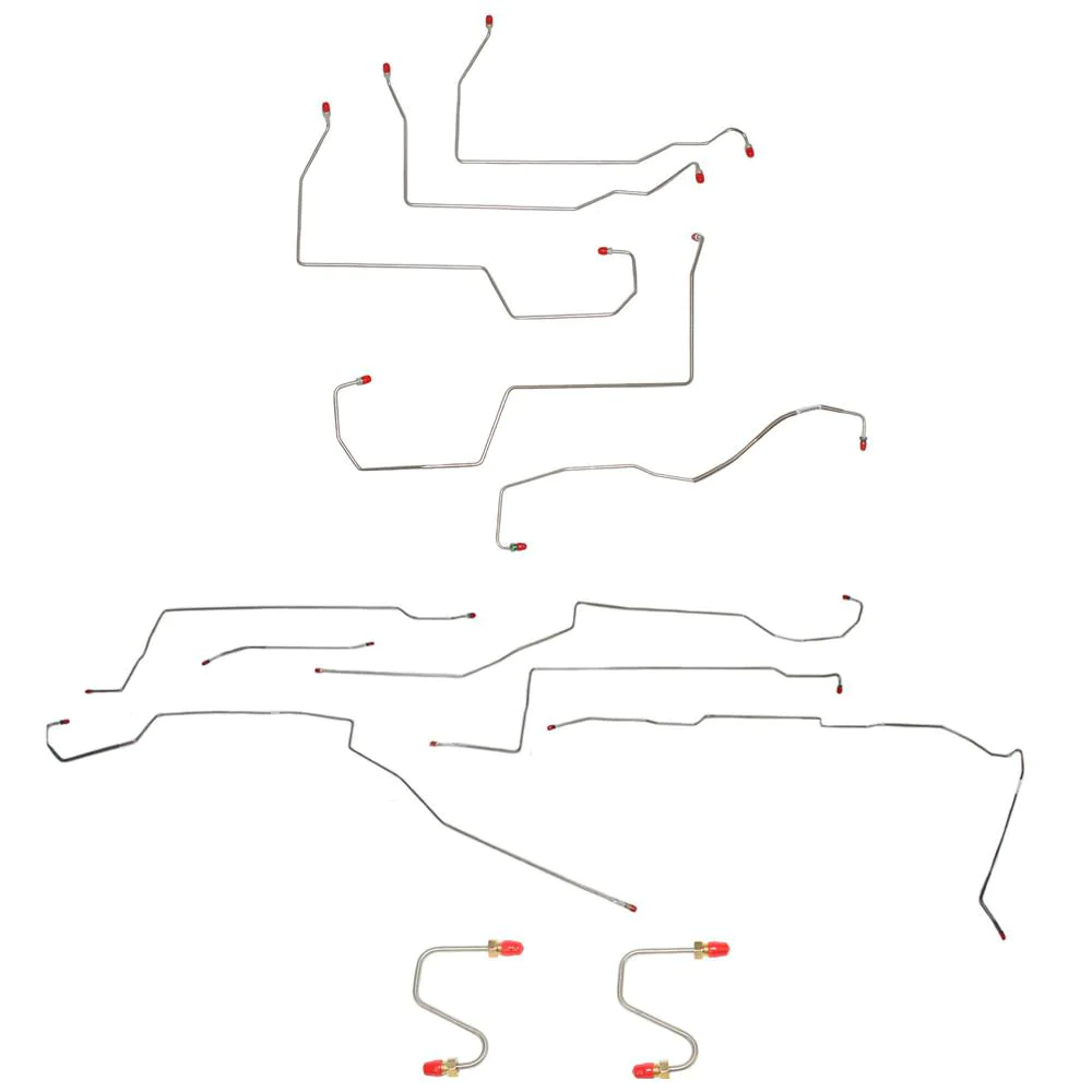 For Oldsmobile 88 1996-1999 Complete Brake Line Kit -CBK0009SS-CPP - Complete Brake Line Kit Car Part People