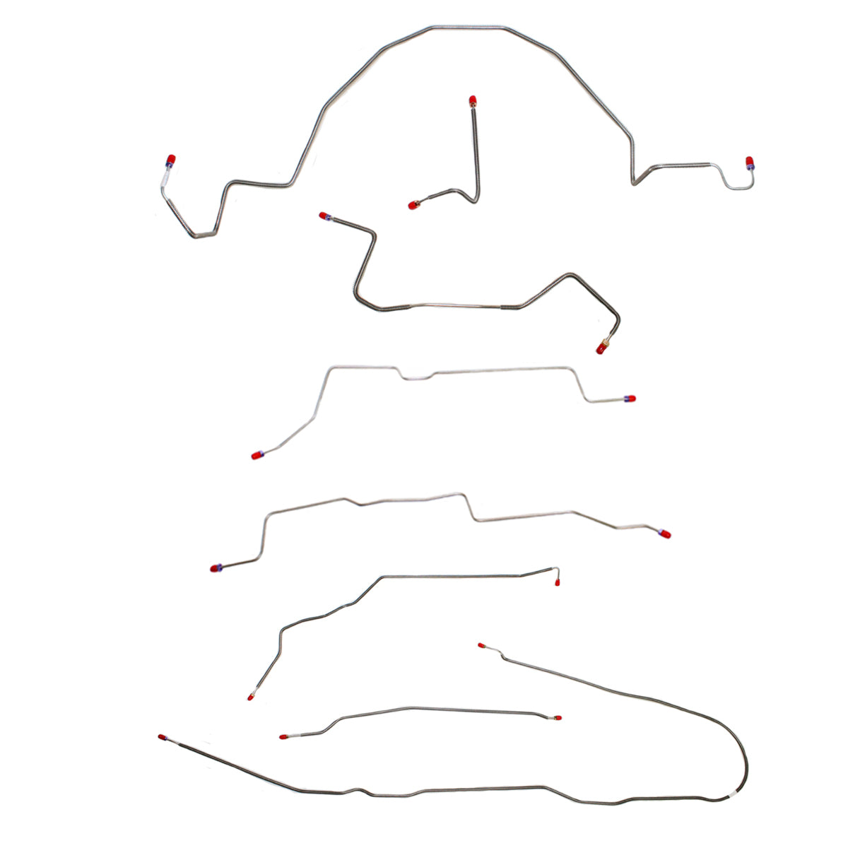 98-01 Ford Ranger Brake Line Kit 2WD RWABS Stainless Steel CBK0019SS - Complete Brake Line Kit Car Part People