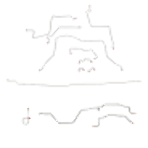 95-97 Dodge Ram 2500 Brake Line Kit 4WD Ext Cab/Long Bed AWABS Manual Trans