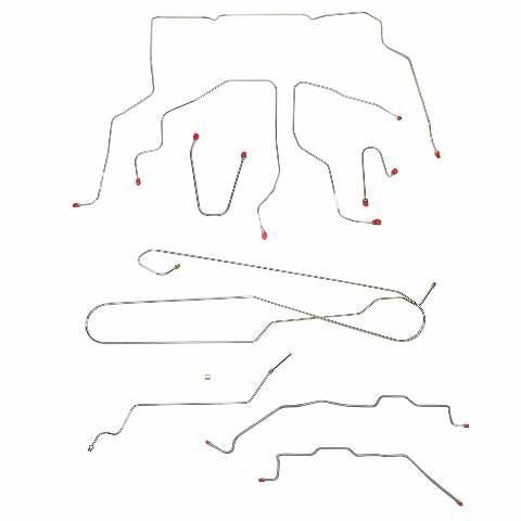 95-98 Chevrolet Silverado K1500 Brake Line Kit 4WD Ext Cab/Short Bed
