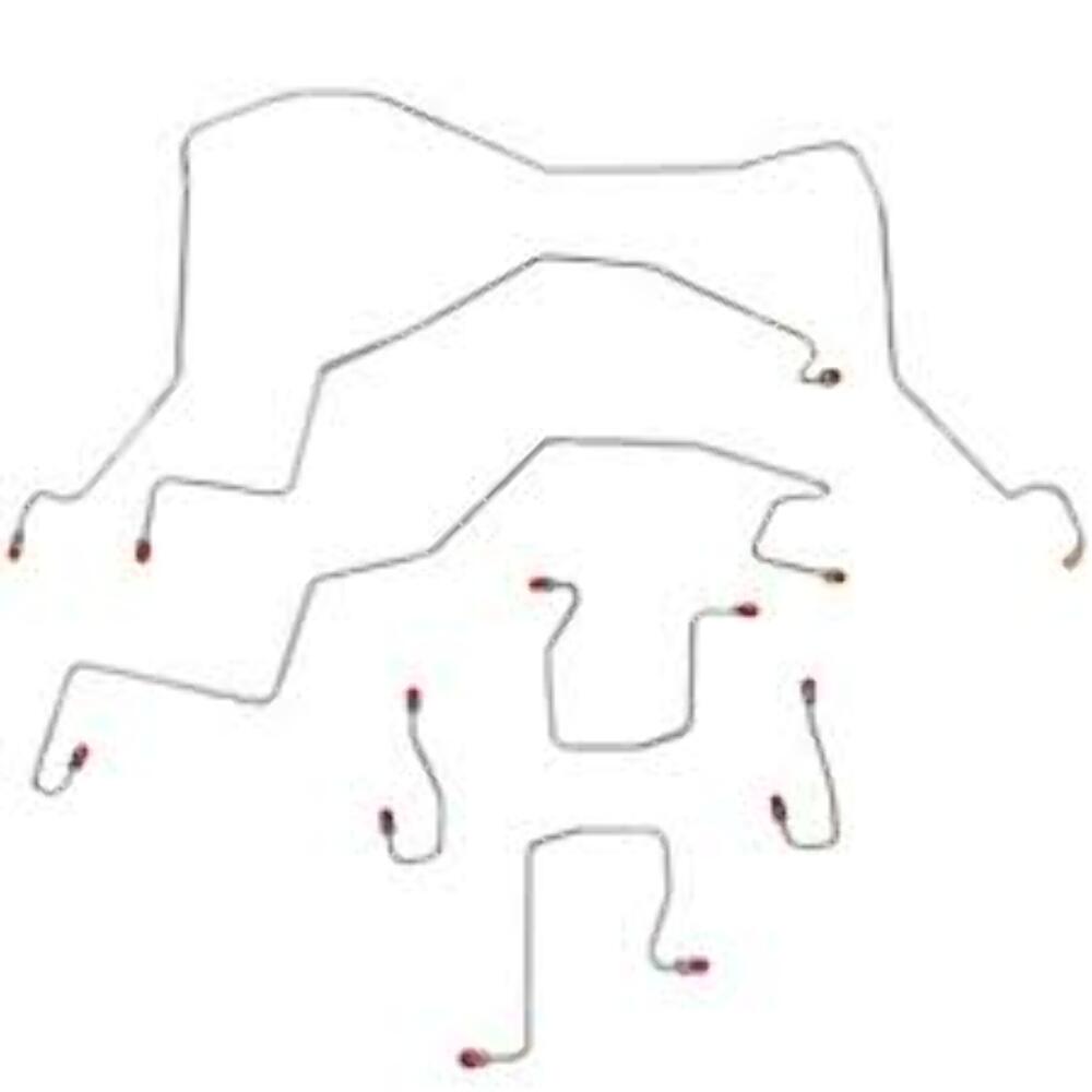 98-01 Dodge Ram 3500 Brake Line Kit 4WD Ext Cab/Short Bed RWABS Manual Trans - Complete Brake Line Kit Car Part People