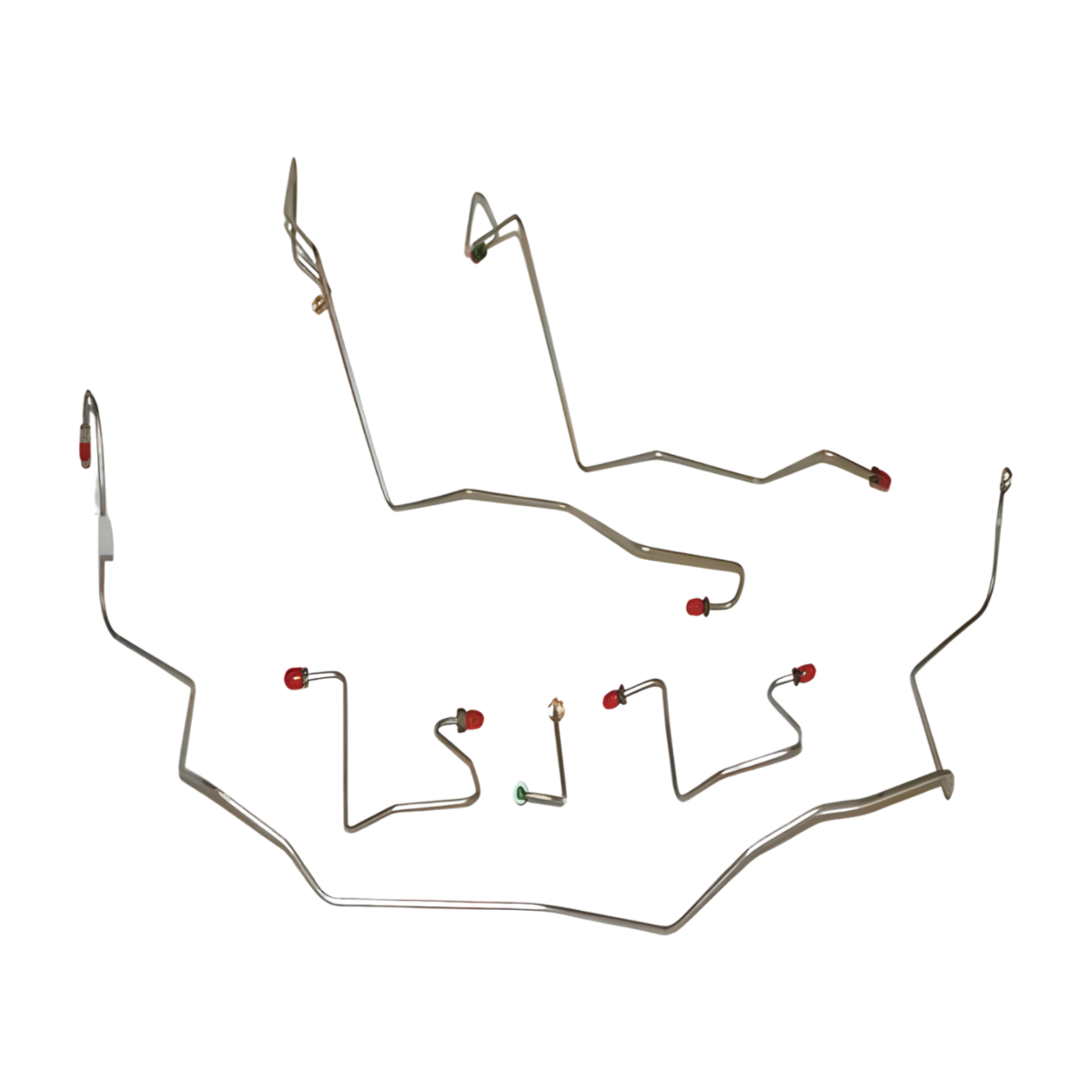 98-01 Dodge Ram 2500 4WD Ext Cab/Short Bed RWABS Drum Brakes Auto Trans - Complete Brake Line Kit Car Part People