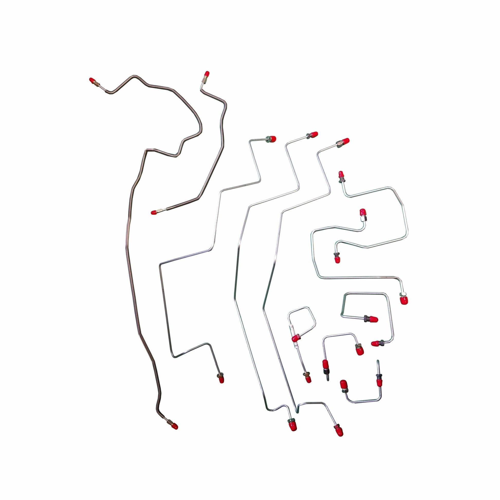 98-01 Dodge Ram 3500 Brake Line Kit 4WD Reg Cab/Long Bed AWABS Dually Drum Brake - Complete Brake Line Kit Car Part People