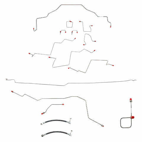 For Dodge Ram 2500 01-02 BrakeLine LongBed ExtCab AWABS DiscBrake-CBK0056OM-CPP