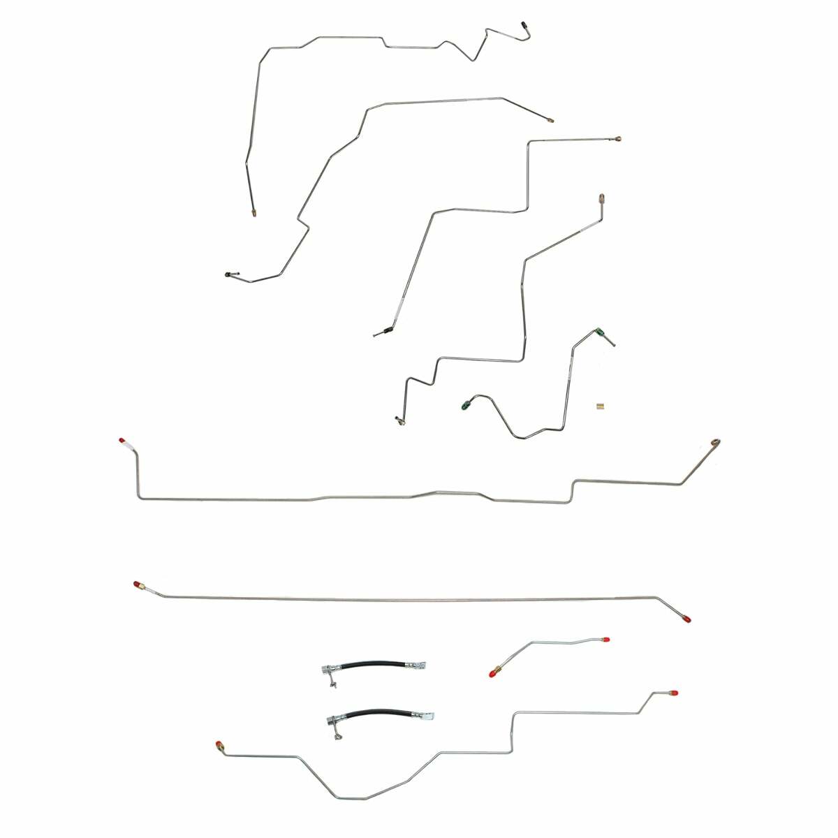 2002-05 Dodge Ram 1500 Brake Line Kit Quad Cab/Short Bed 4x4 Rear-ABS CBK0059SS - Complete Brake Line Kit Car Part People