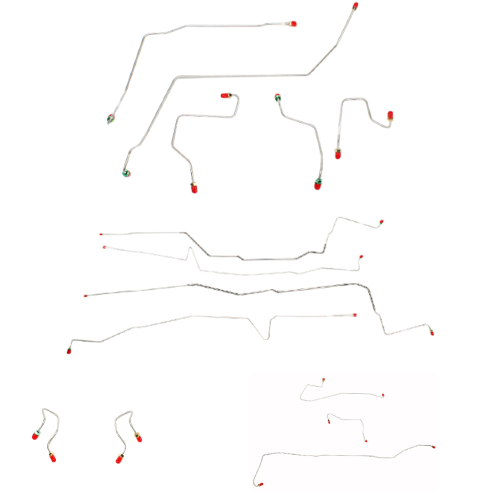 00-07 Ford Taurus Brake Line Kit Rear Drum AWABS Stainless Steel CBK0060SS - Complete Brake Line Kit Car Part People