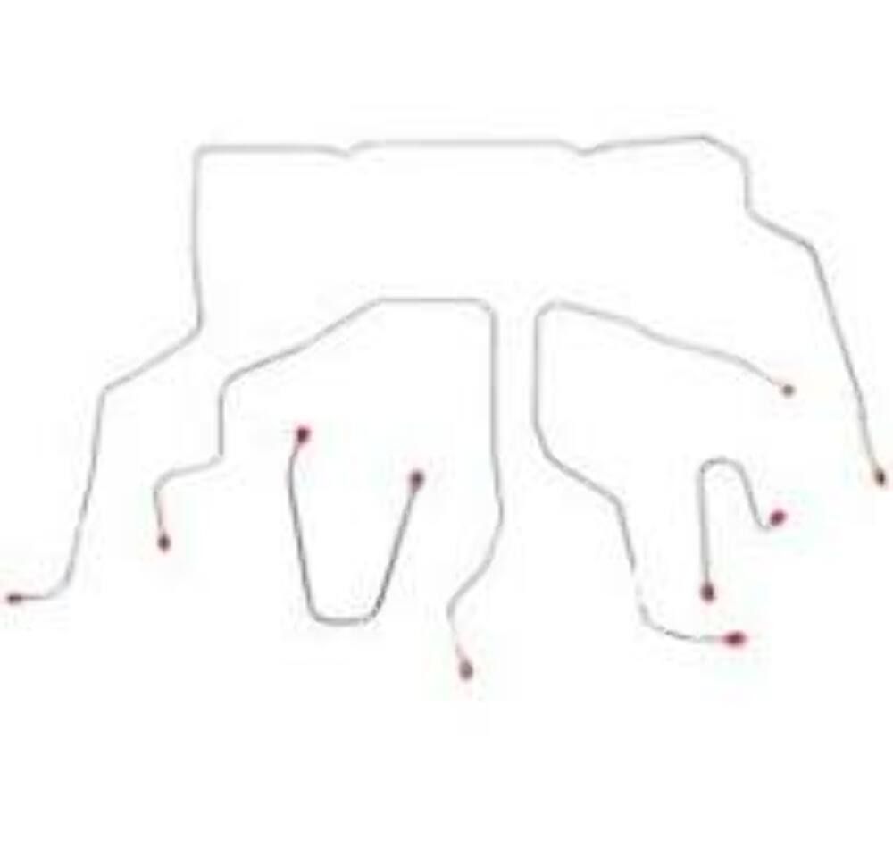 95-98 Chevrolet Silverado K1500 Brake Line Kit Reg Cab/Long Bed - Complete Brake Line Kit Car Part People